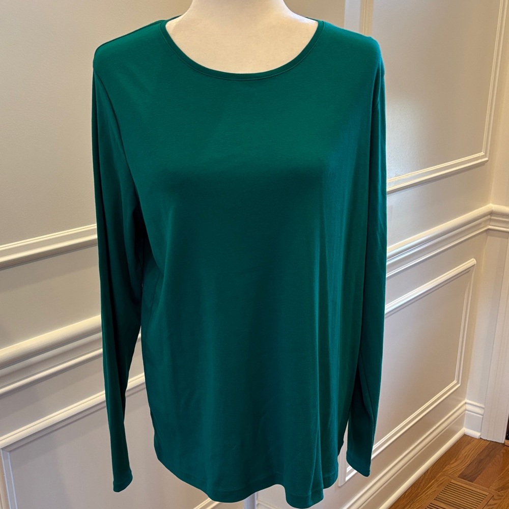 NWT! Teal Long Sleeve Women's Top